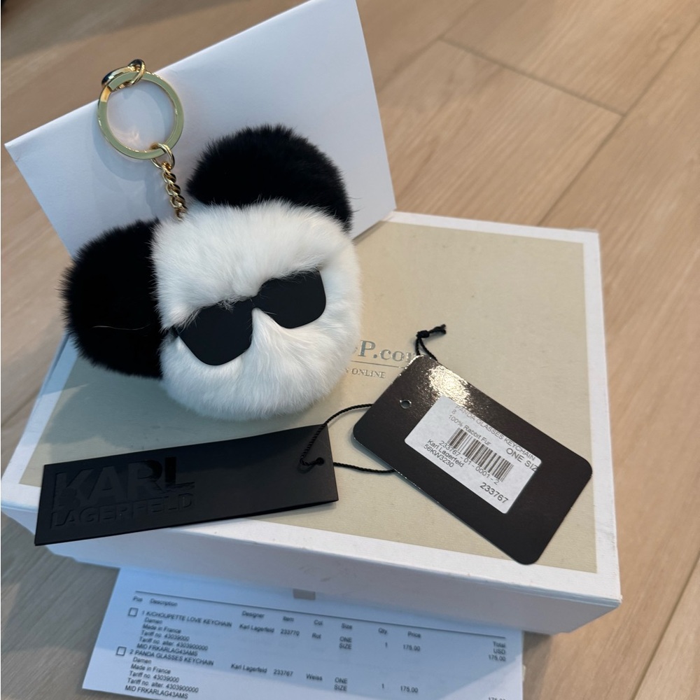 Karl Lagerfeld Black and White Panda Charm